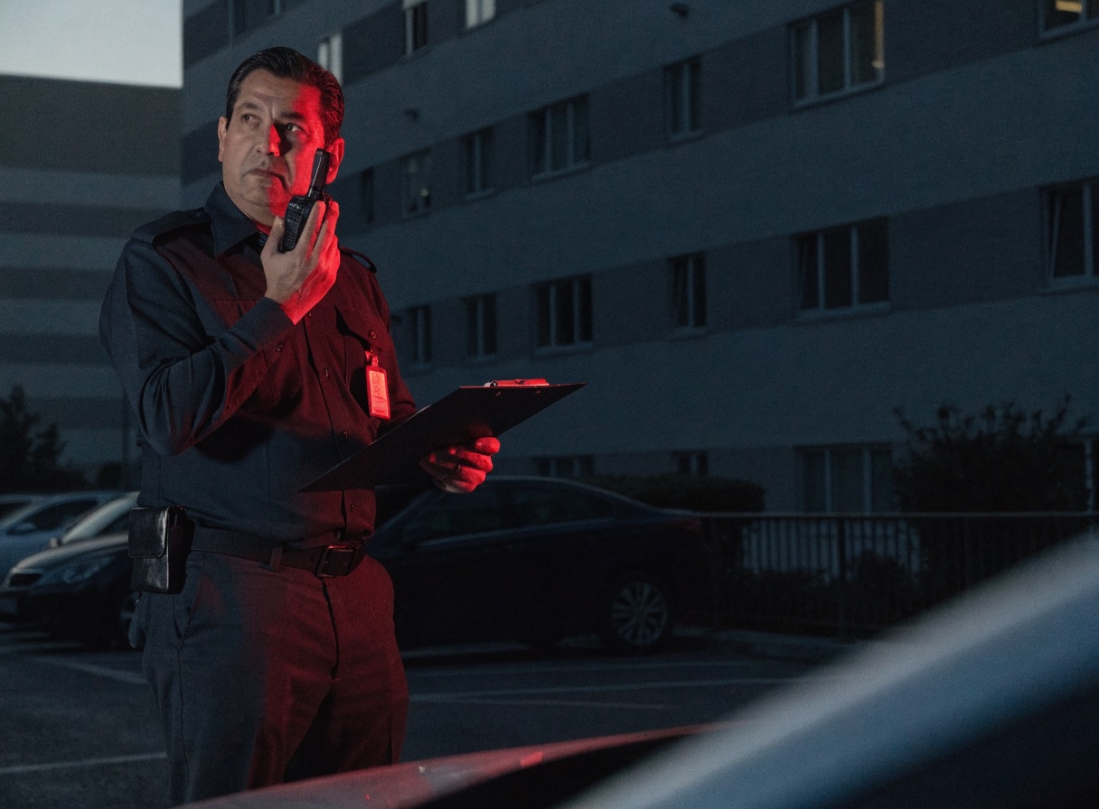 Supervisor de seguridad con bitácora y radio